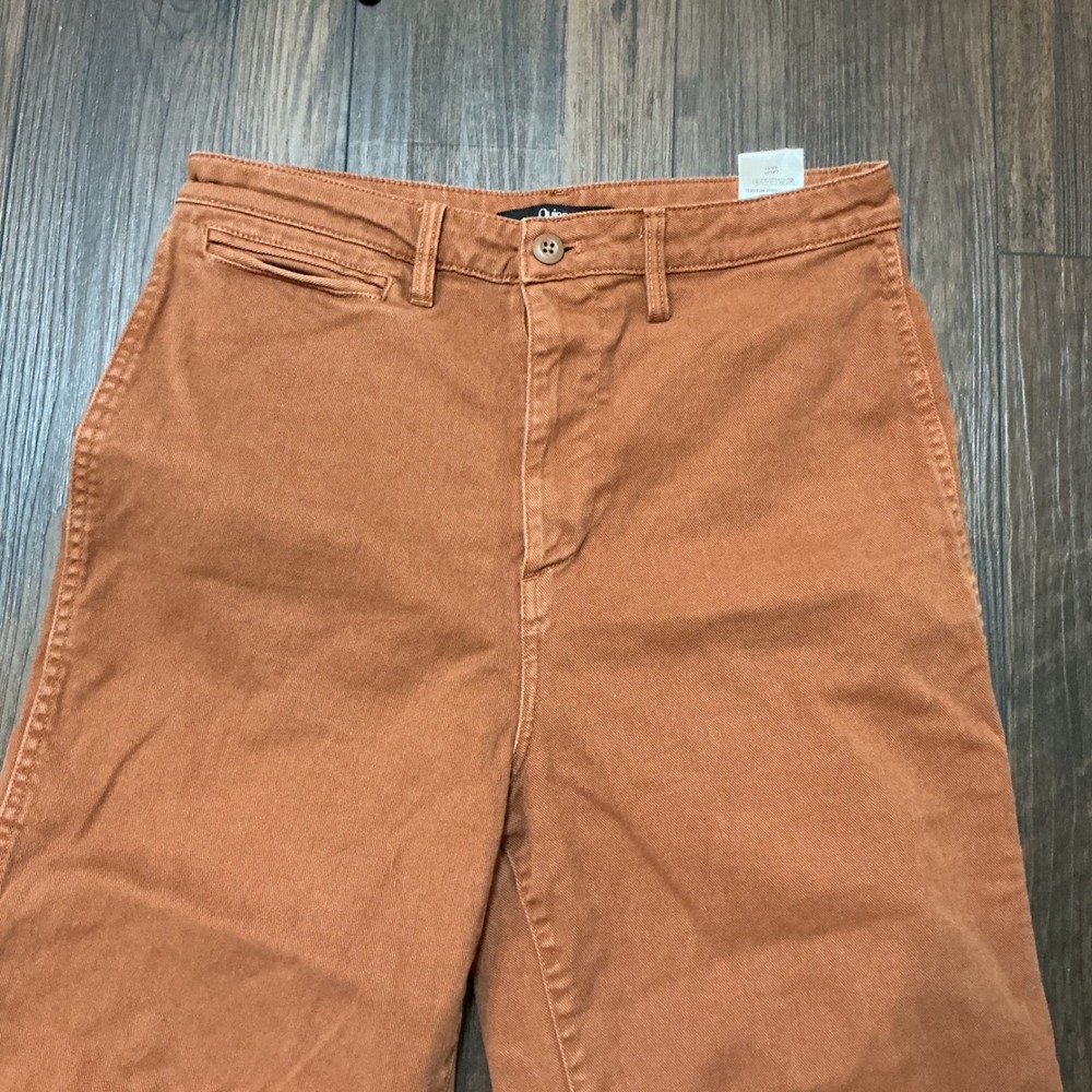 Quince Wide-Leg Pants Organic Cotton in Terracotta Size 29 - Picture 2 of 7